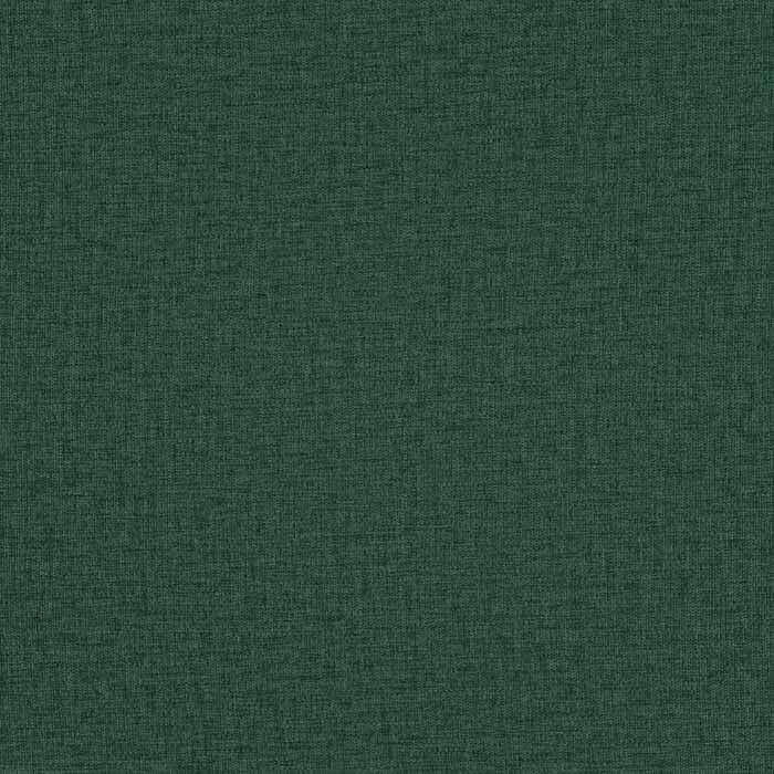 Mørk grøn stof med struktureret overflade, produceret i Europa, ideel til møbelpolstring og indretning.